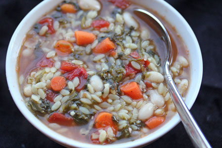 spinach orzo soup