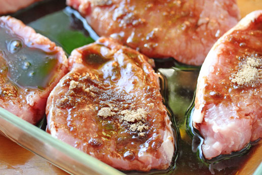 balsamic brown sugar pork chops