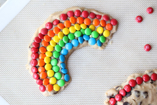 st patrick's day rainbow cookies