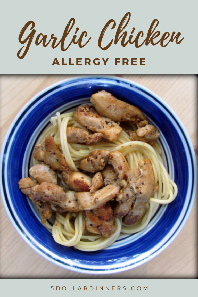 Allergy Free Garlic Chicken Skillet 5 Dinners