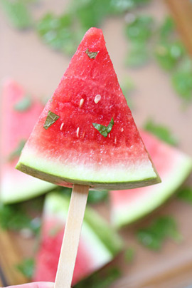 watermelon mint popsicles