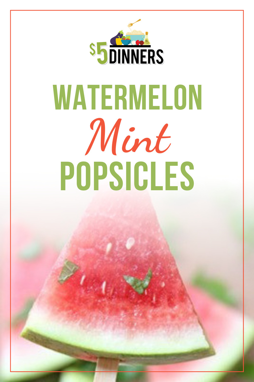 watermelon mint popsicles