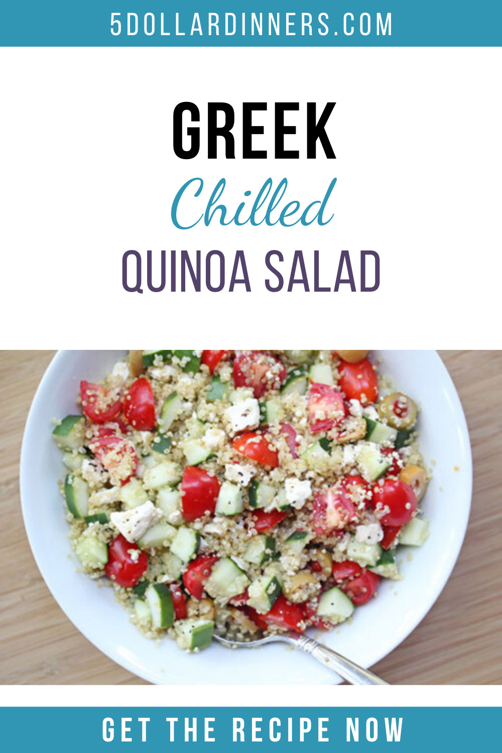 greek chilled quinoa salad