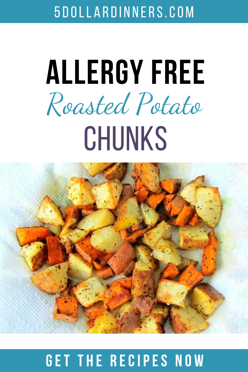 allergy free roasted potato chunks