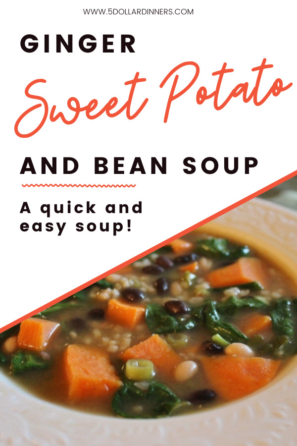 ginger sweet potato bean soup