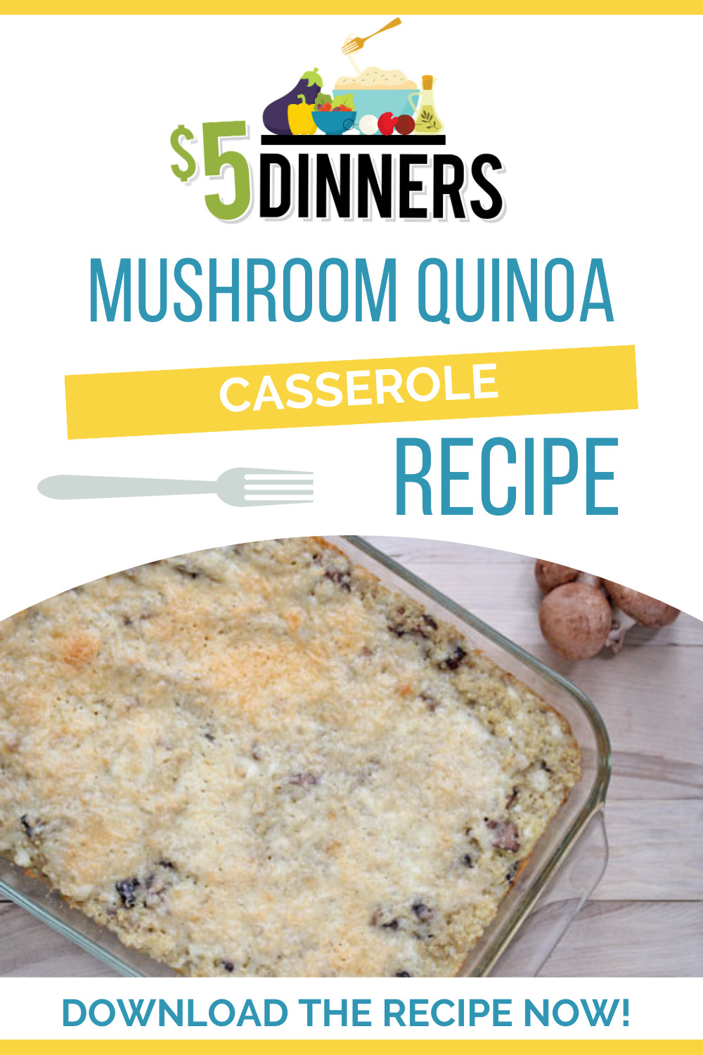 mushroom quinoa casserole