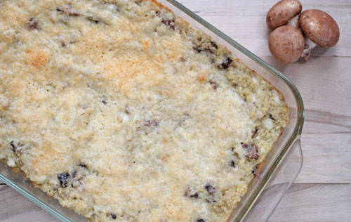 mushroom quinoa casserole