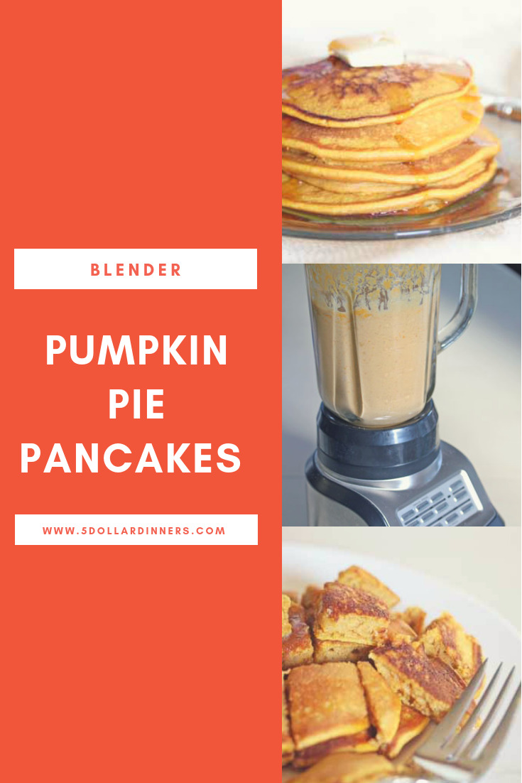 Blender Pumpkin Pie Pankcakes