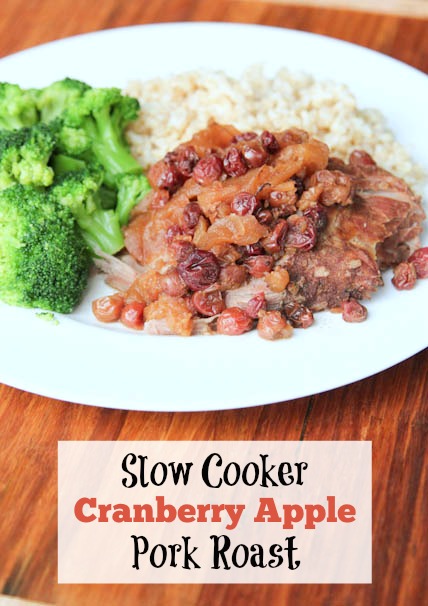 Slow Cooker Cranberry Apple Pork Roast | 5DollarDinners