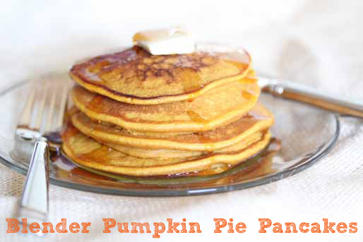 blender pumpkin pie pancakes