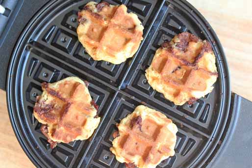 waffle iron chocolate chip cookies