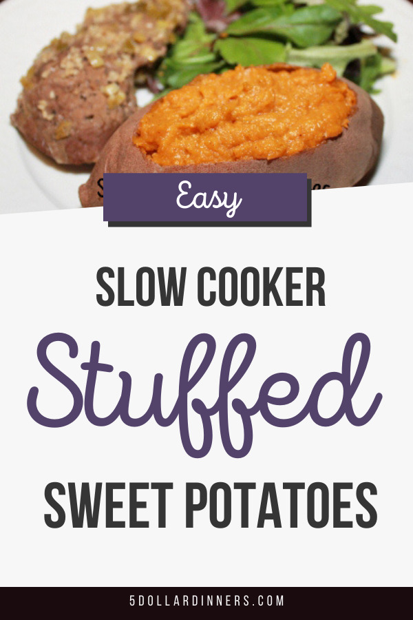 slow cooker stuffed sweet potatoes