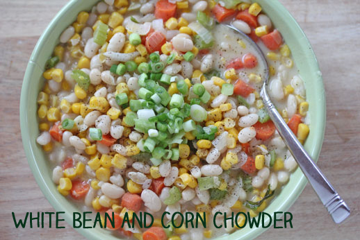 white bean and corn chowder