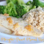 ginger peach glazed tilapia