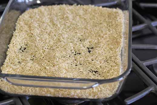 how to bake brown rice