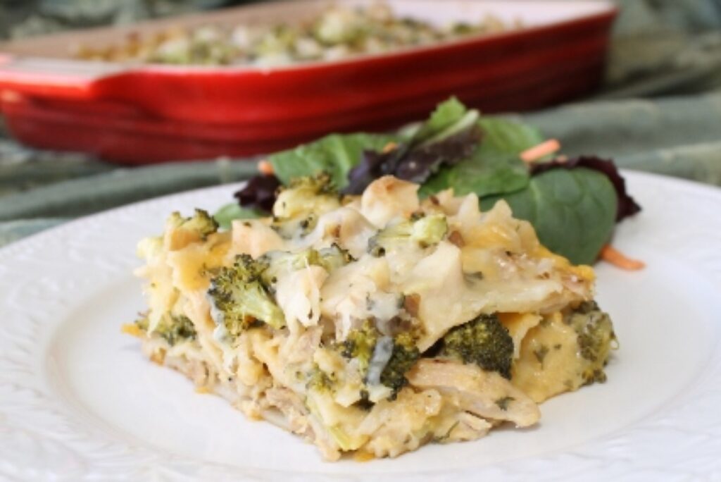 Chicken and Broccoli Alfredo Lasagna 5 Dinners