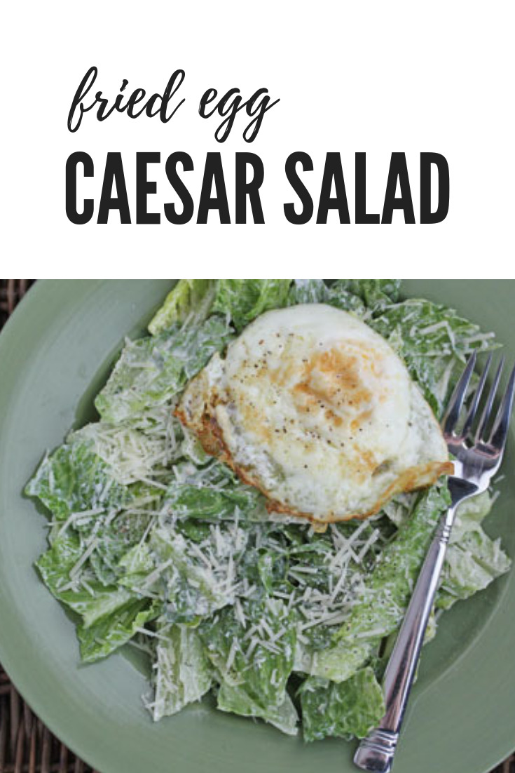 fried egg caesar salad