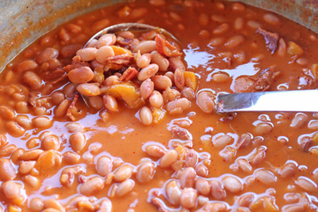 Pinto Beans with Peaches and Bacon 5 Dinners