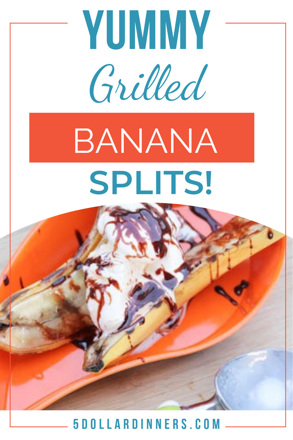 Fun summer dessert recipe - Grilled Banana Splits!