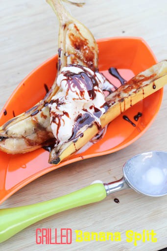 Grilled Banana Splits