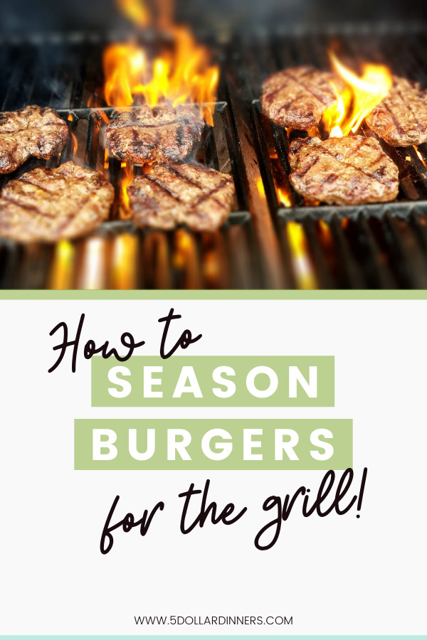 how to season burger patties for the grill