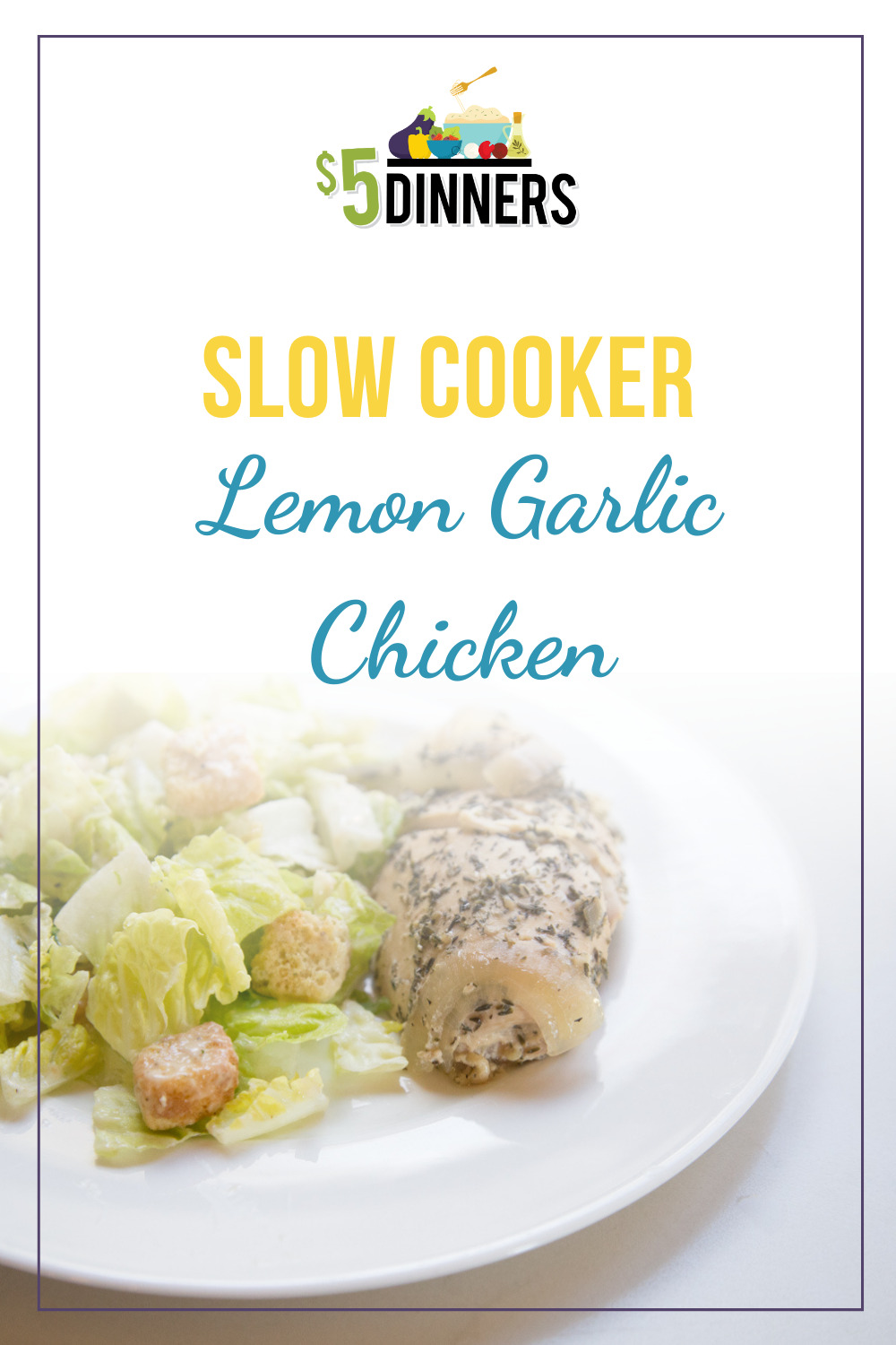 slow cooker lemon garlic chicken