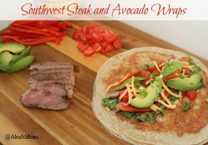 Southwest Steak and Avocado Wrap Recipe