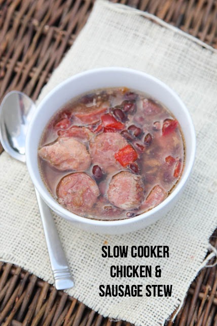 Slow Cooker Chicken & Sausage Stew