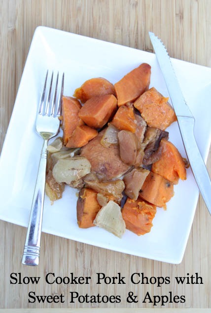 Slow Cooker Pork Chops with Sweet Potatoes and Apples