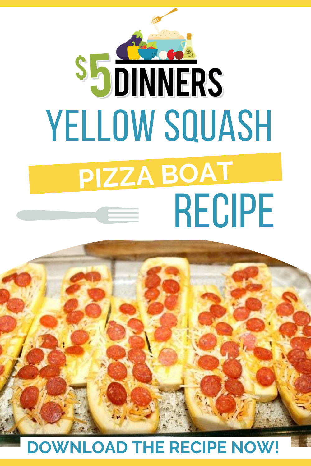 yellow squash pizza boats
