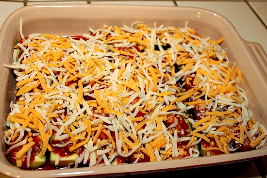 Vegetarian Zucchini Enchilada Boats recipe