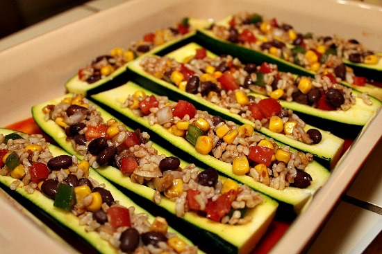 vegetarian enchilada stuffed zucchini recipe