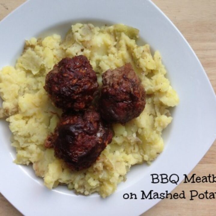 BBQ Meatballs on Mashed Potatoes 5 Dinners Meal Plans & Recipes