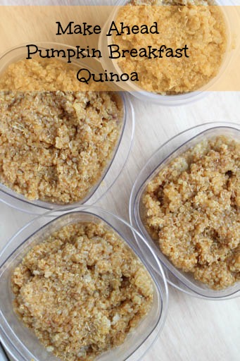 Make Ahead Pumpkin Breakfast Quinoa
