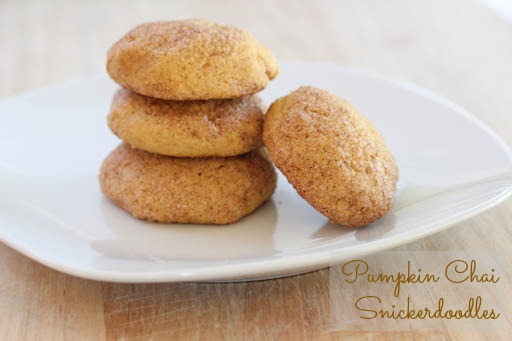 Pumpkin Chai Snickerdoodle Cookies
