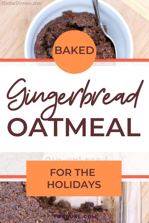 baked gingerbread oatmeal