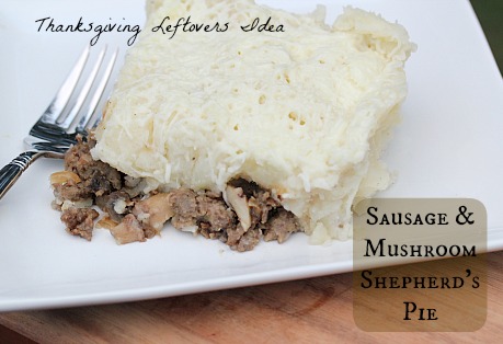 Sausage Mushroom Shepherds Pie