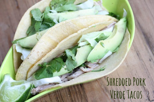 Shredded Pork Verde Taco