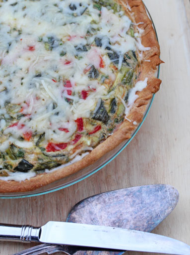 Roasted Poblano Pepper Quiche