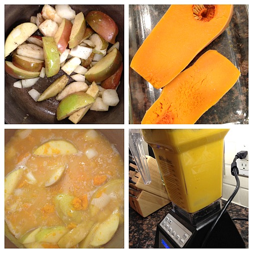 how to make butternut squash apple pear soup