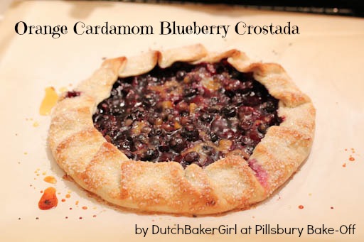 Orange Cardamom Blueberry Crostada