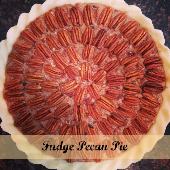 fudge pecan pie