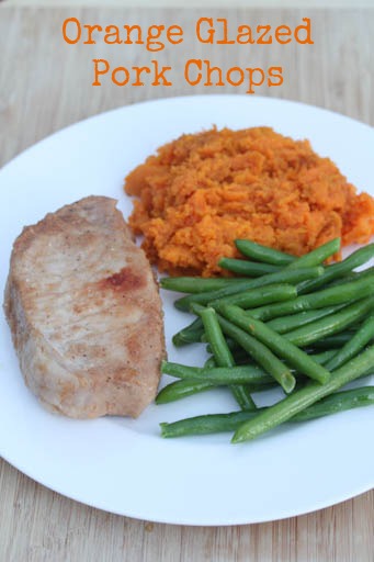 Orange Glazed Pork Chops Dinner