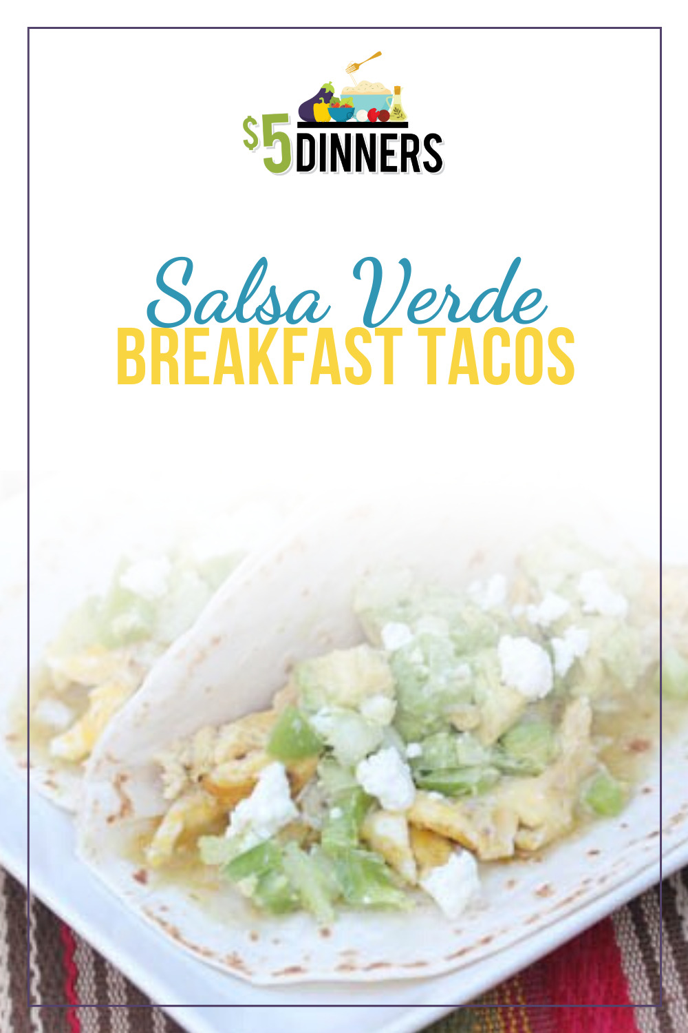 salsa verde breakfast tacos