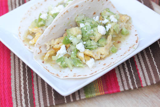 Salsa Verde Breakfast Tacos