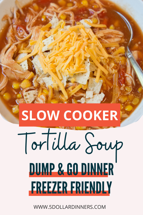 slow cooker chicken tortilla soup