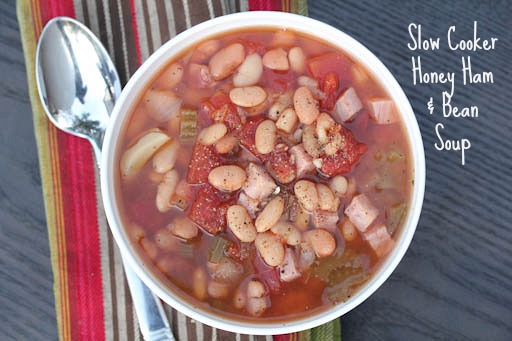 Slow Cooker Honey Ham Bean Soup