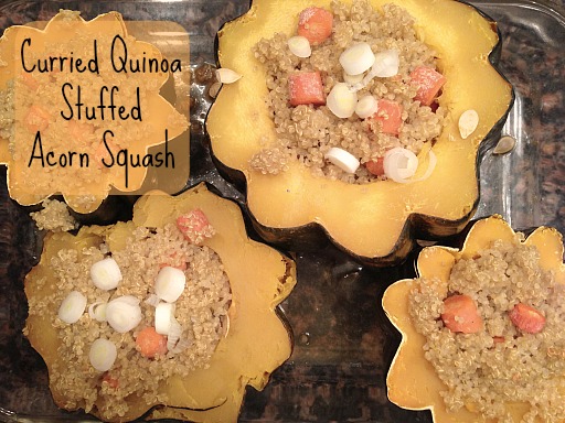 curried quinoa acorn squash