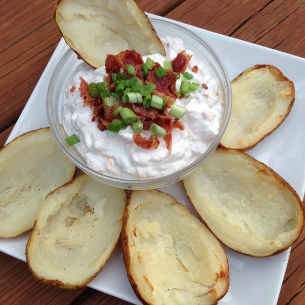 potato skins and dip