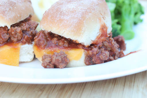 Sloppy Cheesy Sliders